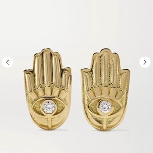 Brent Neale Hamsa Earrings with Diamonds!